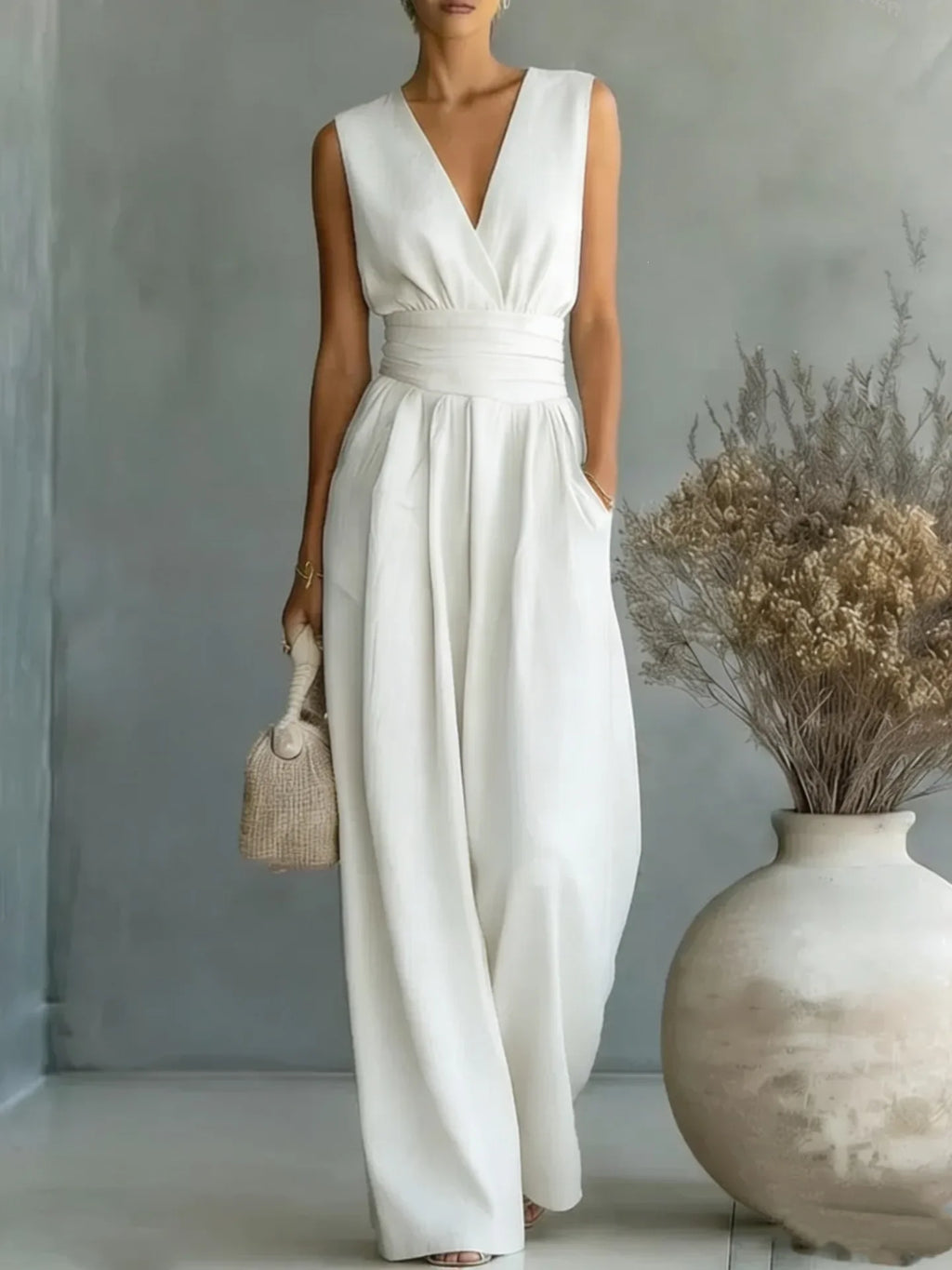 Women's Elegant Sleeveless Jumpsuit | Summer