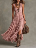 Women's Tiered Boho Dress | Maxi