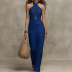 Women's Bohemian Halter Summer Dress | Maxi