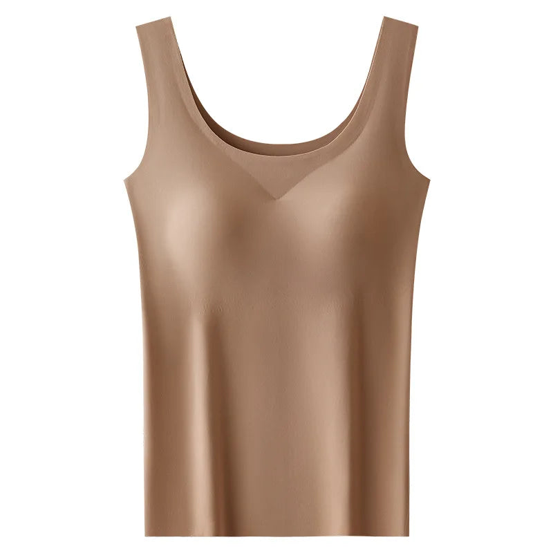 Women's Seamless Tank Top | Padded Chest
