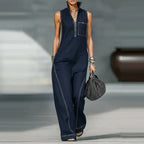 Women's Sleeveless Wide Leg Jumpsuit | Summer