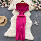 Women's Winter Maxi Ribbed Knit Sweater Dress | Warm