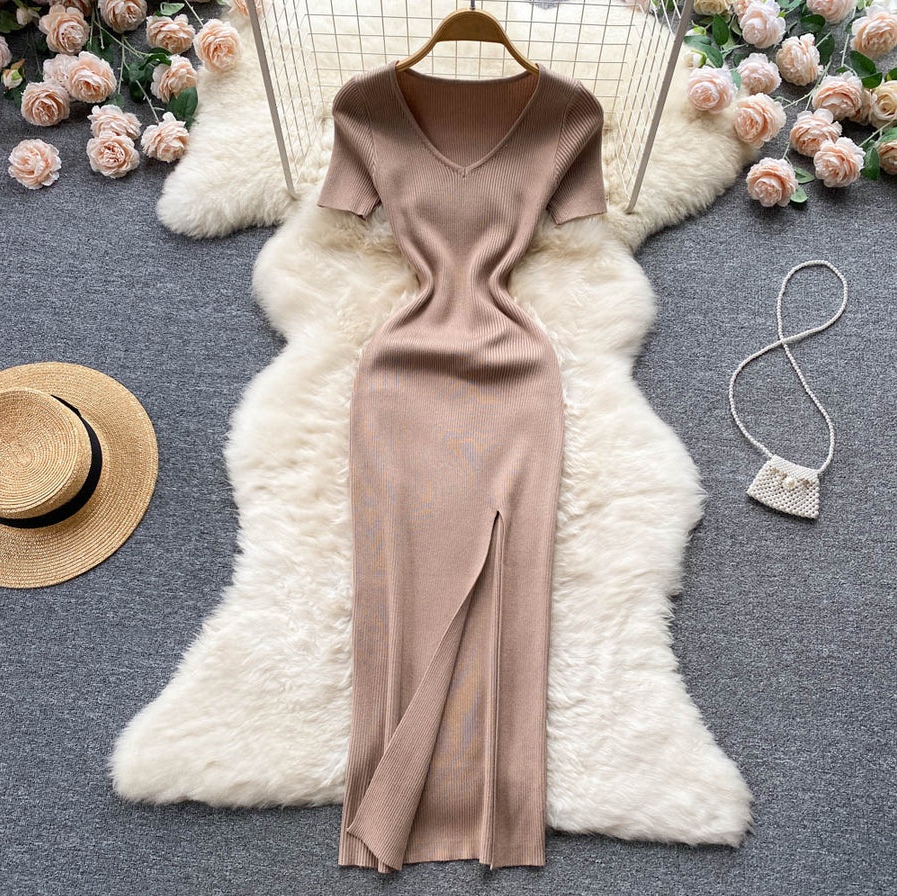 Women's Winter Maxi Ribbed Knit Sweater Dress | Warm