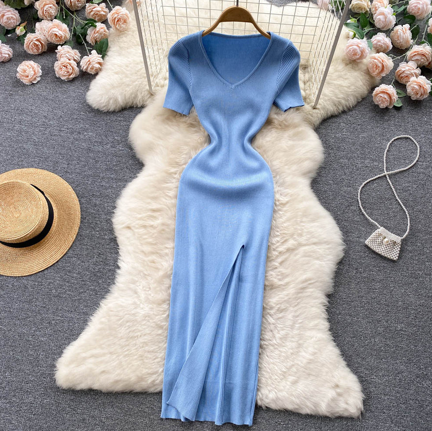 Women's Winter Maxi Ribbed Knit Sweater Dress | Warm