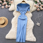 Women's Winter Maxi Ribbed Knit Sweater Dress | Warm