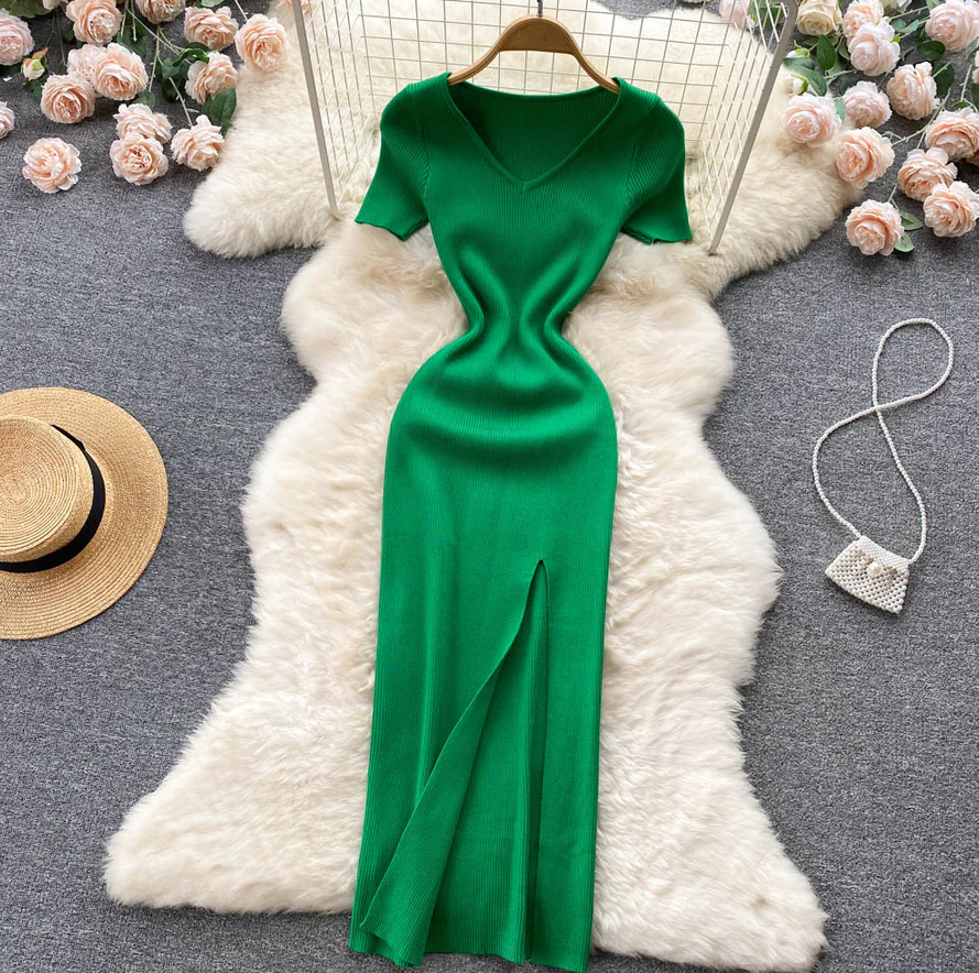Women's Winter Maxi Ribbed Knit Sweater Dress | Warm