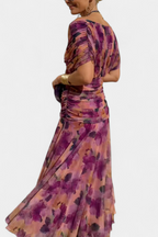 Women's Elegant Off Shoulder Wedding Guest Formal Dress | Maxi