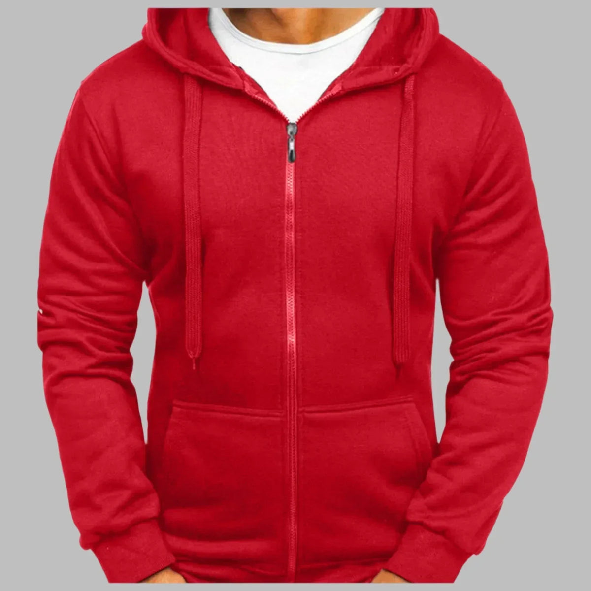 Men’s Plain Winter Zip Up Hoodie | Gym