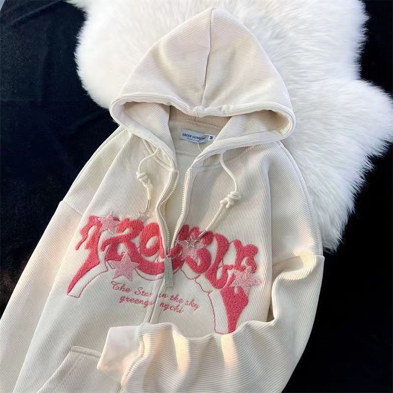 Men’s Embroidered Graphic Zip Up Hoodie | Streetwear