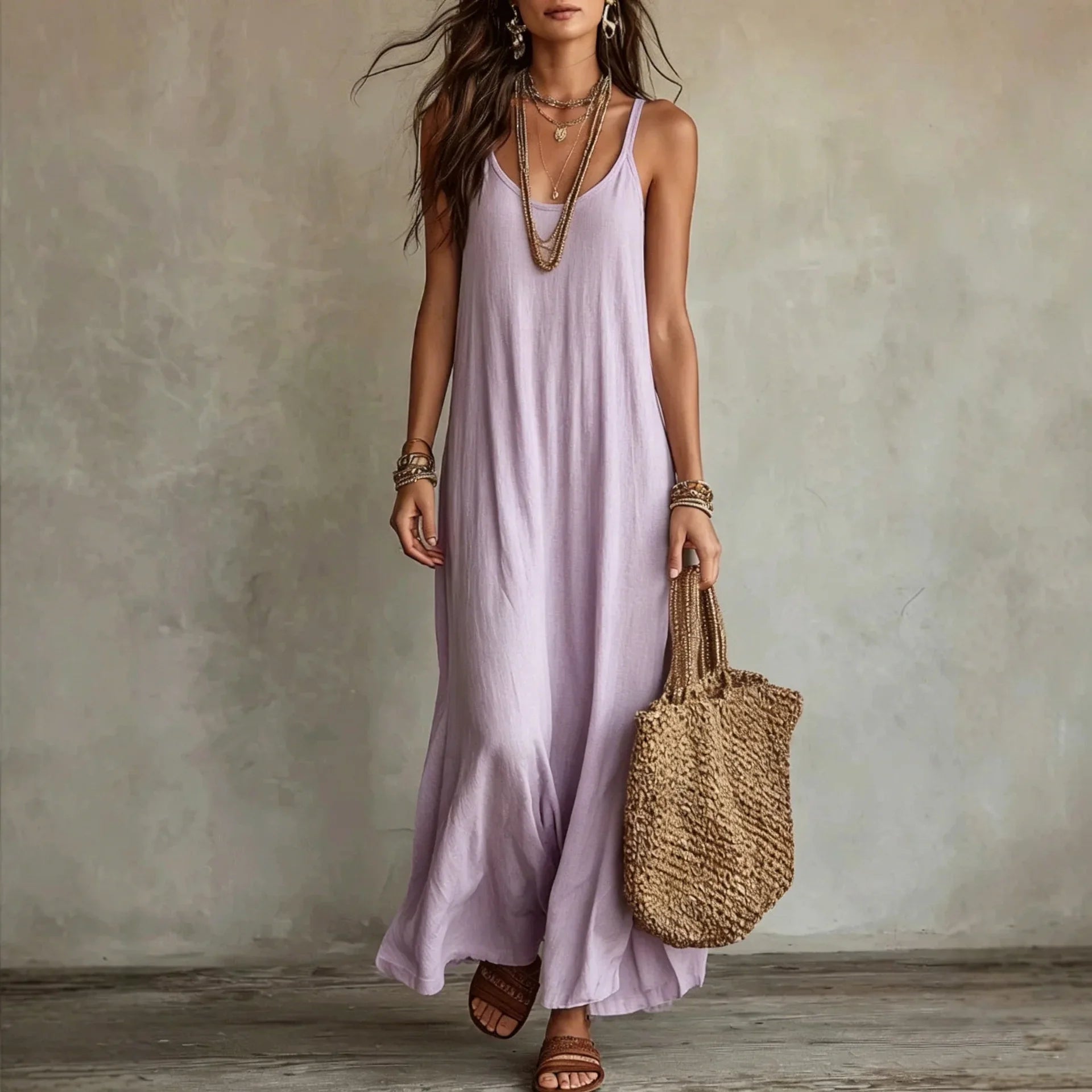 Women's Relaxed Vacation Dress | Maxi