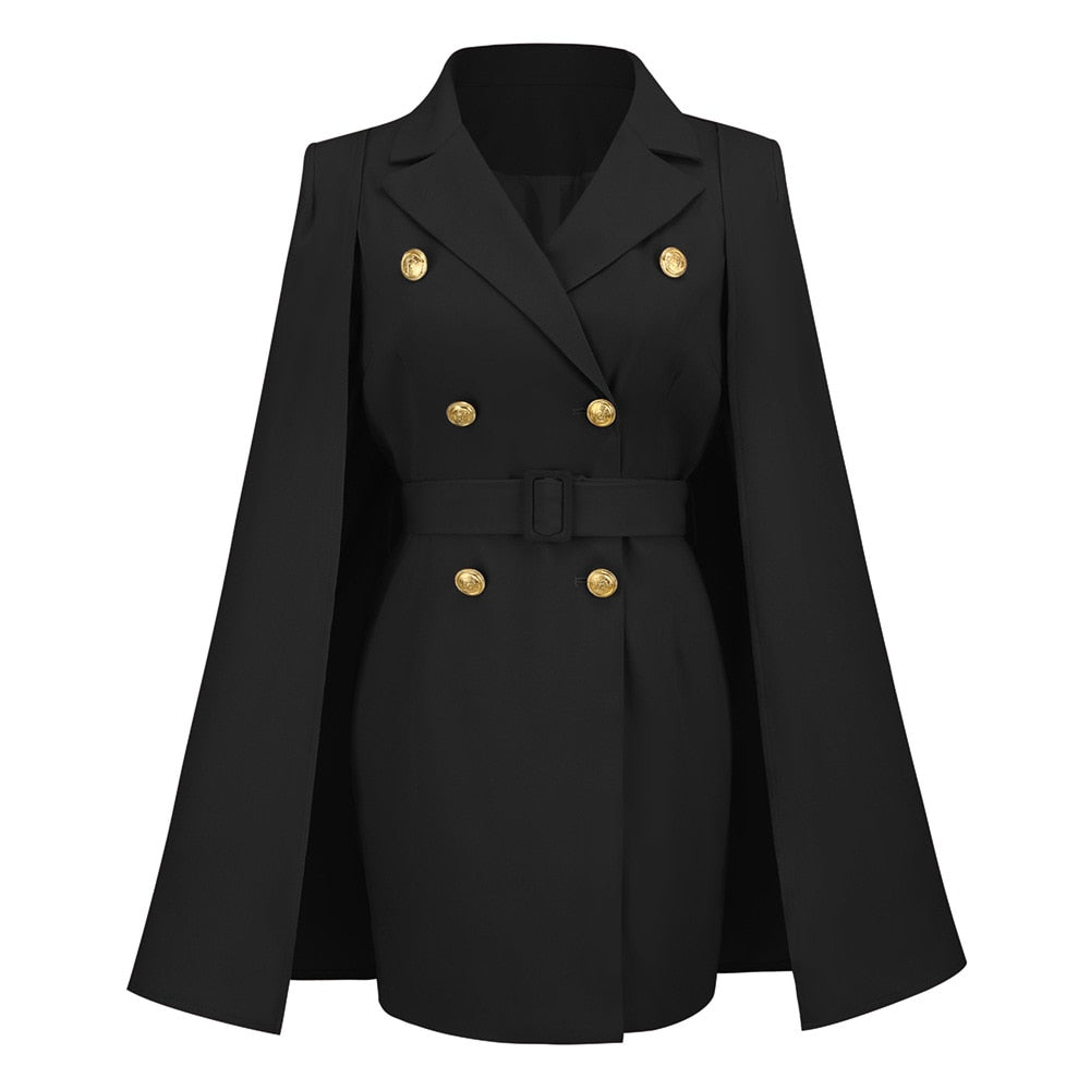 Women’s Work Cape Blazer Dress | Mini