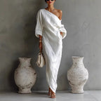 Women's Summer One Shoulder Dress | Maxi