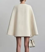 Women's Double Breasted Cape Sleeves Blazer Dress | Mini