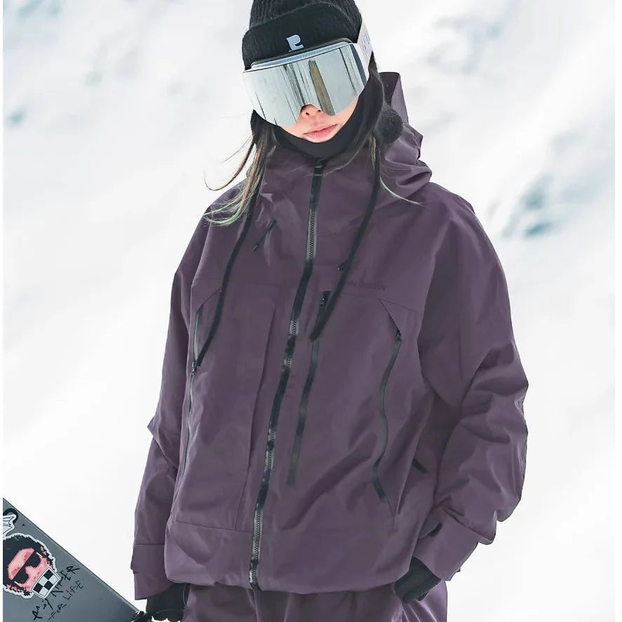 Women's Hooded Zip Up Ski Jacket | Winter