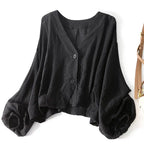 Women's Summer Loose Blouse | Long Sleeves