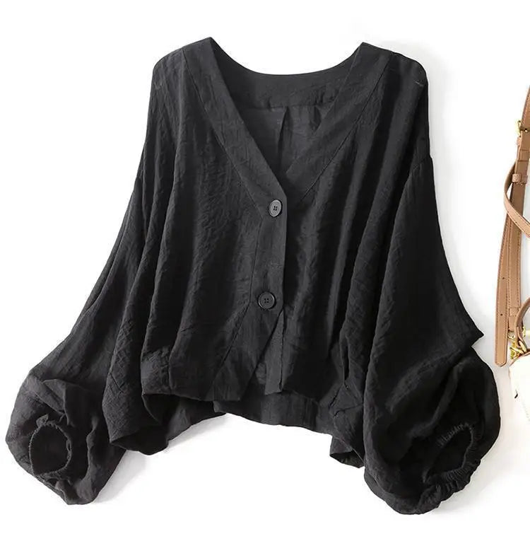 Women's Summer Loose Blouse | Long Sleeves