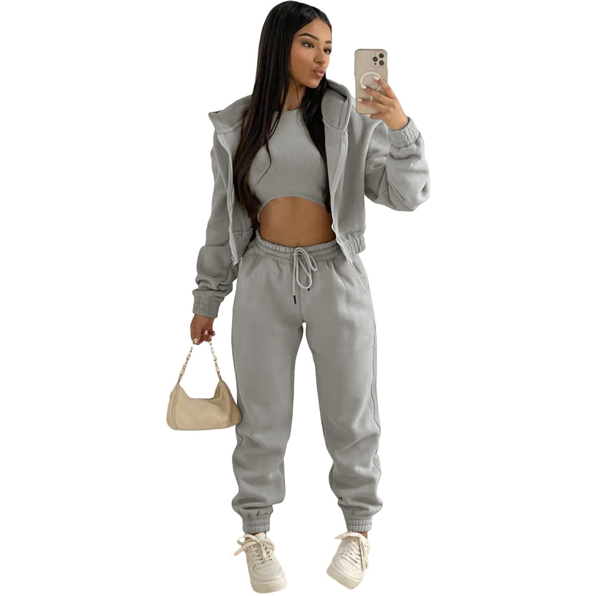 Women’s Tracksuit Three-Piece Set | Winter