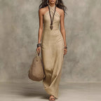Women's Bohemian Halter Summer Dress | Maxi