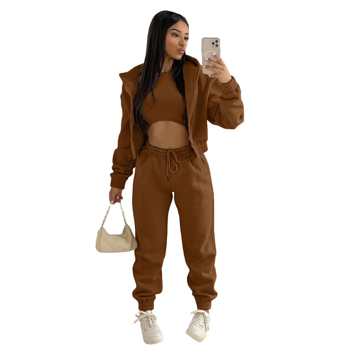 Women’s Tracksuit Three-Piece Set | Winter