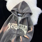 Men’s Embroidered Graphic Zip Up Hoodie | Streetwear
