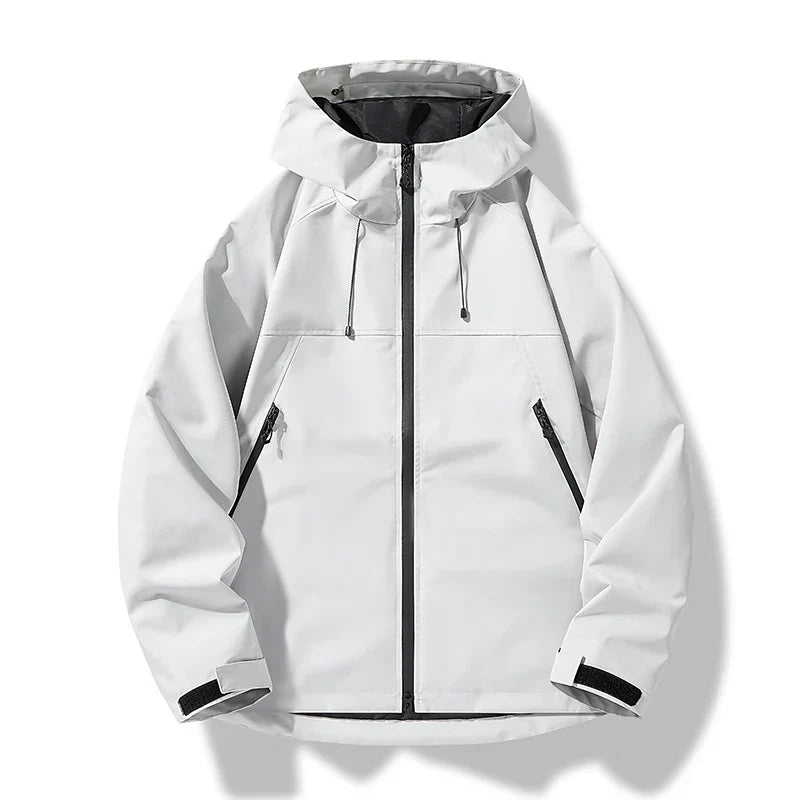 Men's Hooded Windbreaker Jacket | Zip Up