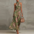 Women's Floral Wedding Guest Dress | Maxi