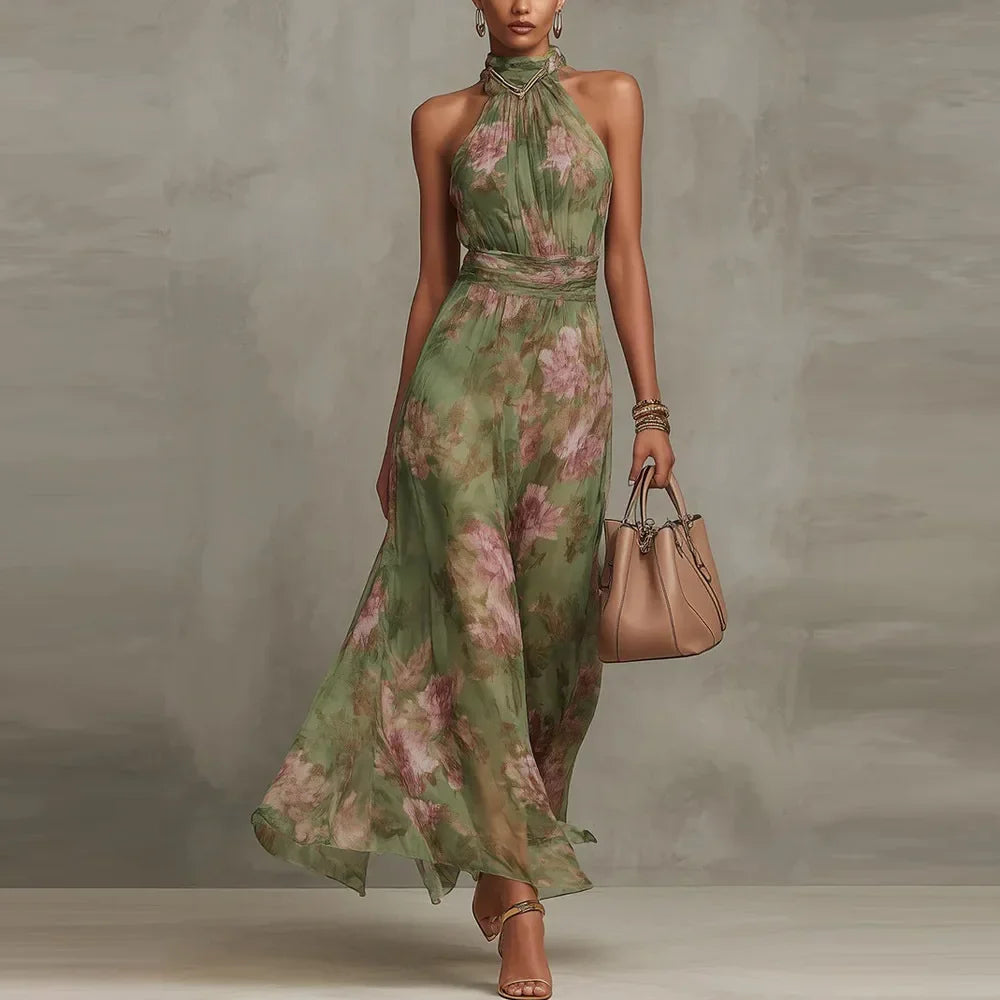 Women's Floral Wedding Guest Dress | Maxi