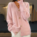 Women's Long Button Up Knitted Cardigan | Winter