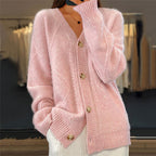 Women's Long Button Up Knitted Cardigan | Winter