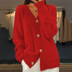 Women's Long Button Up Knitted Cardigan | Winter