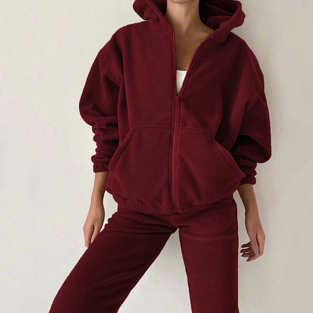 Women's Hoodie and Pants Tracksuit Set | Oversized