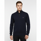 Men’s Ribbed Quarter Zip Sweater | Stand Collar