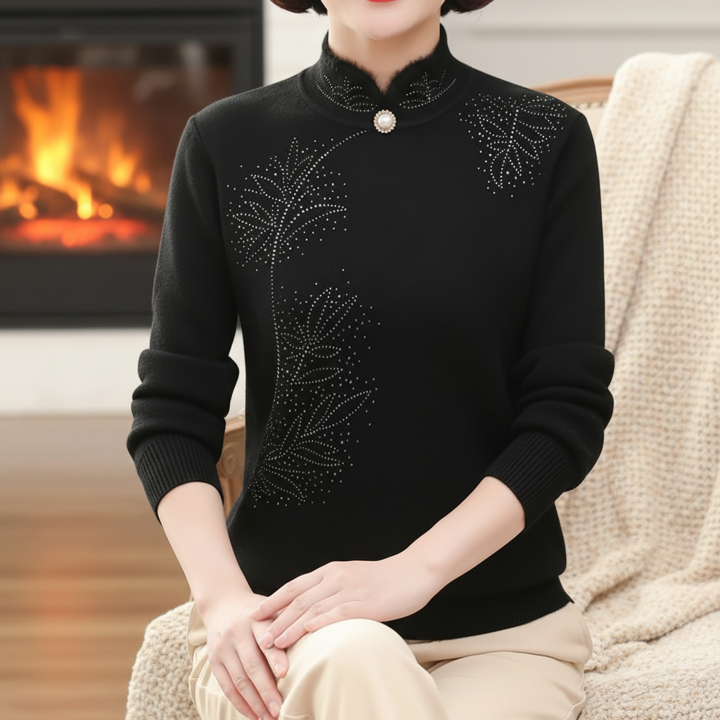 Women’s Mandarin Collar Sweater | Winter
