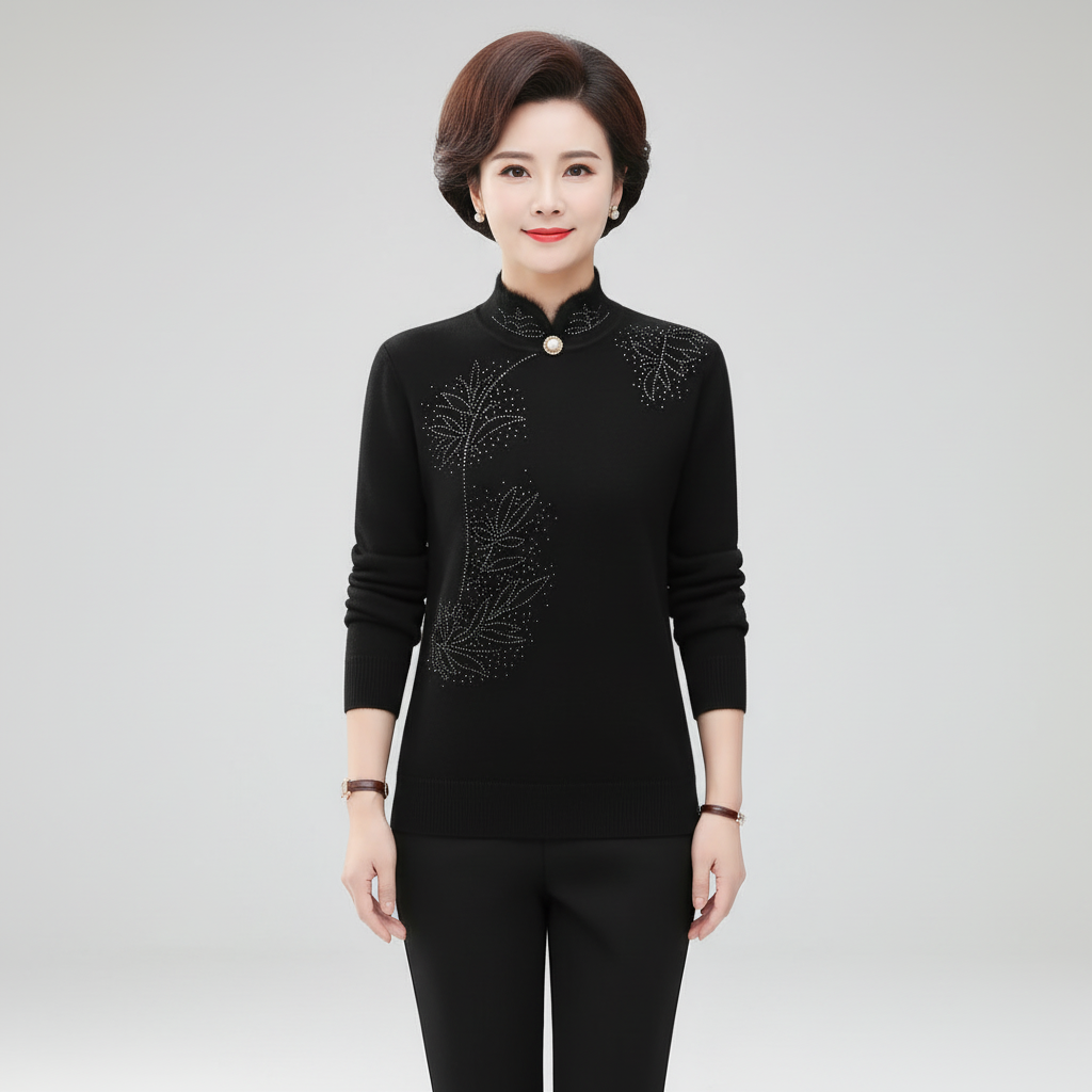 Women’s Mandarin Collar Sweater | Winter