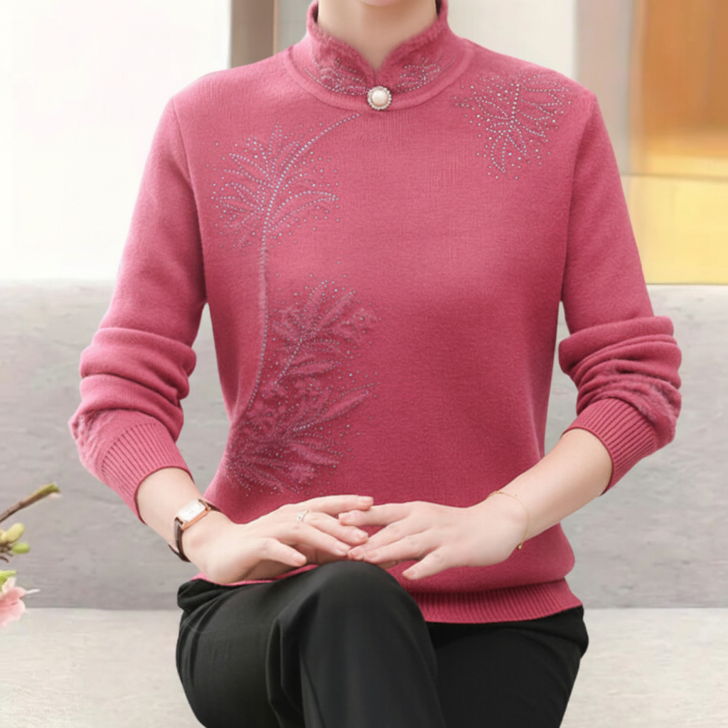 Women’s Mandarin Collar Sweater | Winter