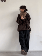 Women's Oversize Crew Neck Sweater | Winter