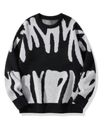Men's Streetwear Graphic Crew Neck Sweater | Oversized