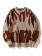 Men's Streetwear Graphic Crew Neck Sweater | Oversized