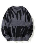 Men's Streetwear Graphic Crew Neck Sweater | Oversized