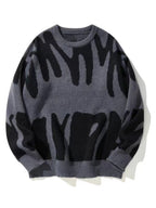 Men's Streetwear Graphic Crew Neck Sweater | Oversized