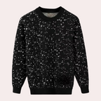 Men’s Regular Fit Printed Crew Neck Sweater | Long Sleeves