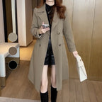 Women's Elegant Winter Trench Coat | Longline