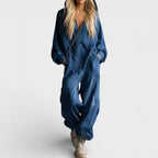 Women's Casual Streetwear Style Jumpsuit | Hooded