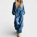 Women's Casual Streetwear Style Jumpsuit | Hooded