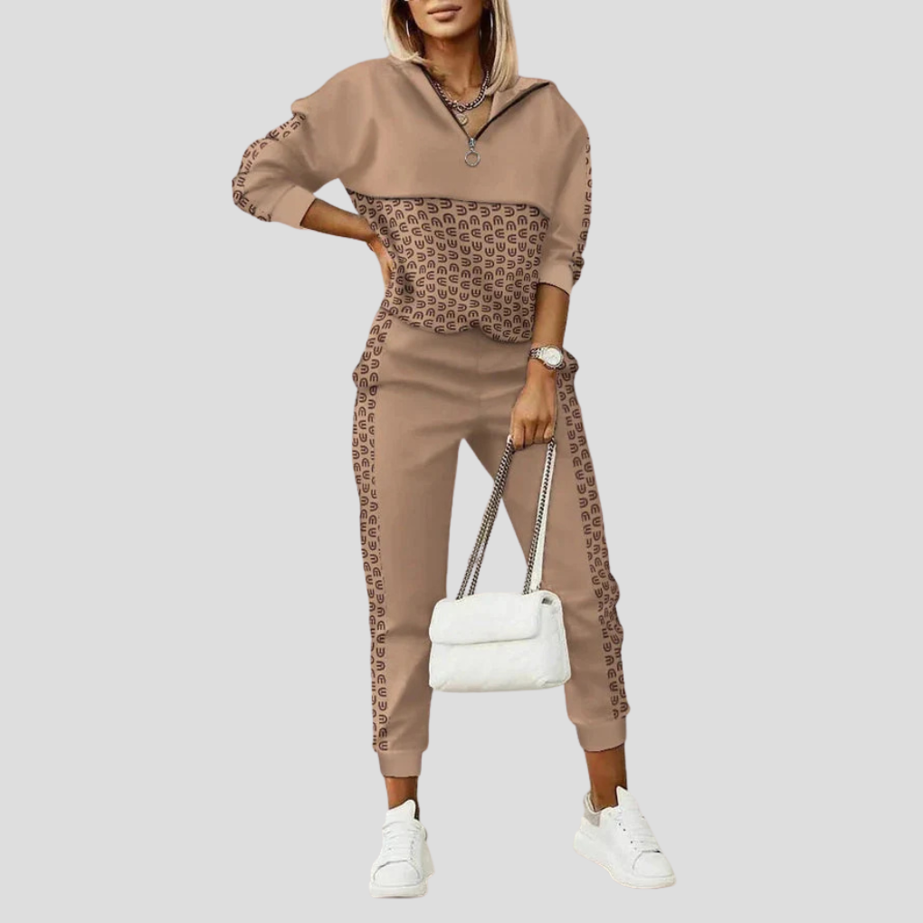 Women’s Geometric Print Casual Set | Two Piece