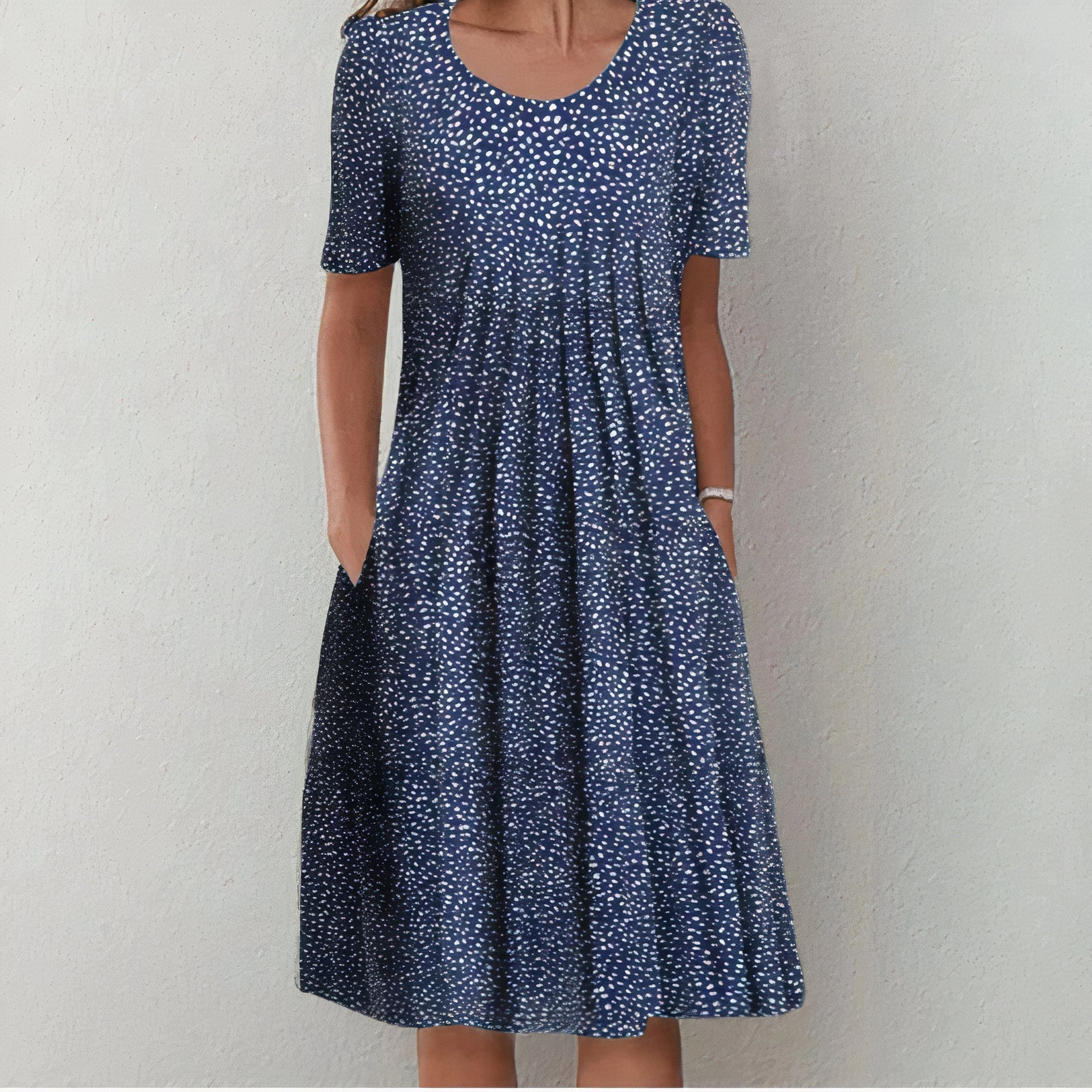 Women's Floral Printed Flared A-Line Summer Dress | Midi