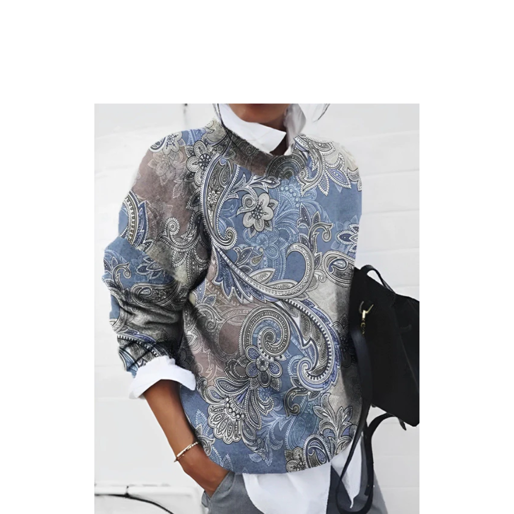 Women’s Casual Printed Top | Long Sleeves