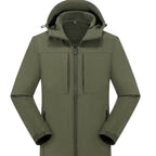 Men's Winter Long Sleeve Hooded Jacket | Zip Up