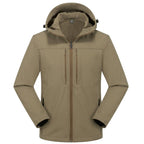 Men's Winter Long Sleeve Hooded Jacket | Zip Up