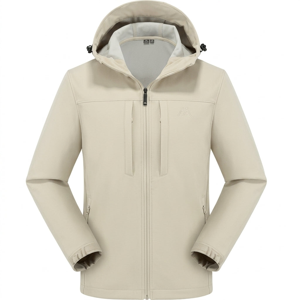 Men's Winter Long Sleeve Hooded Jacket | Zip Up